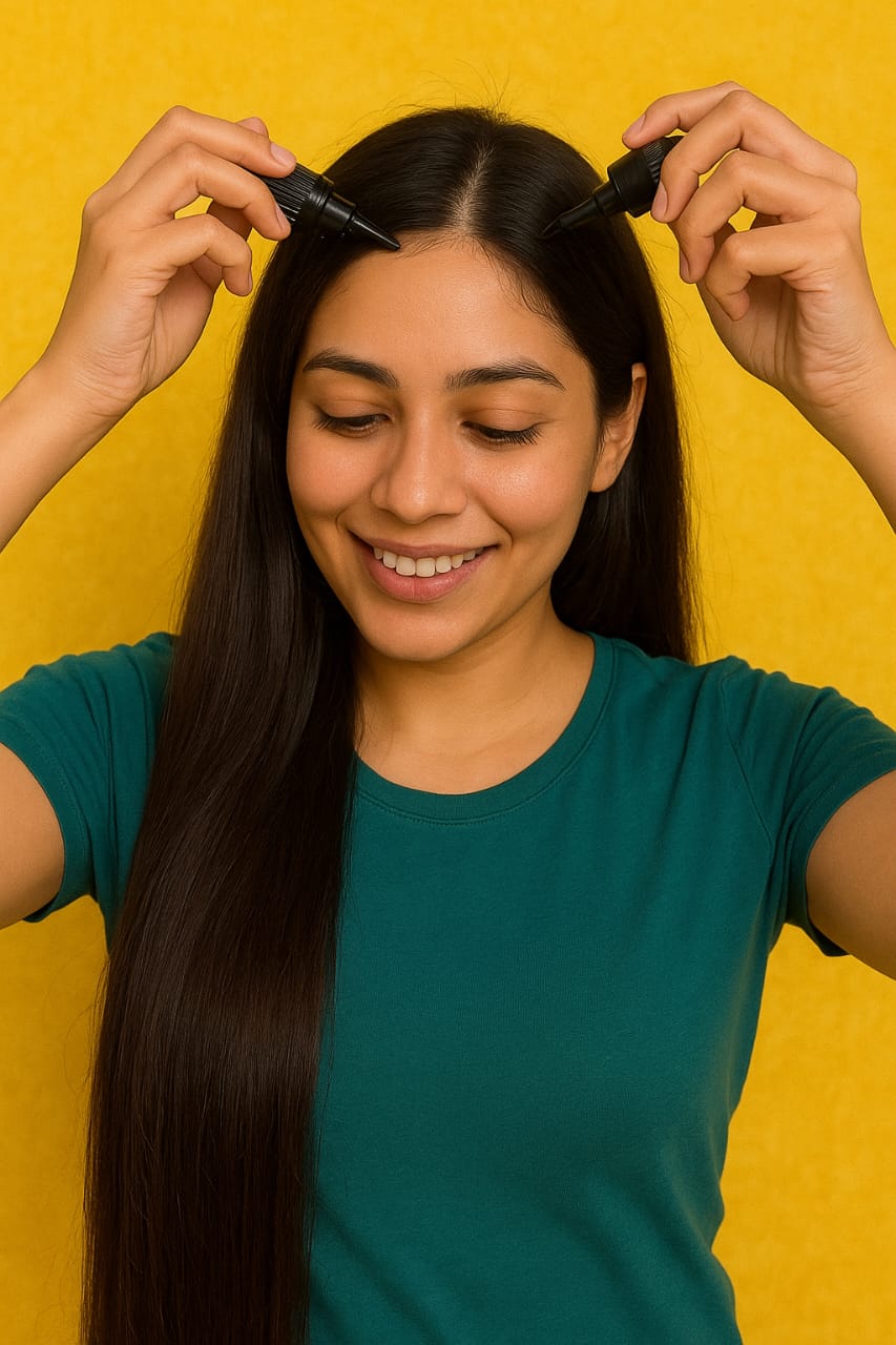 Nourishing Hair Oil + Cleansing Shampoo – For Strong, Healthy & Shiny Hair